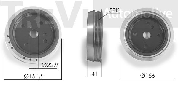 TREVI AUTOMOTIVE skriemulys, alkūninis velenas PC1242